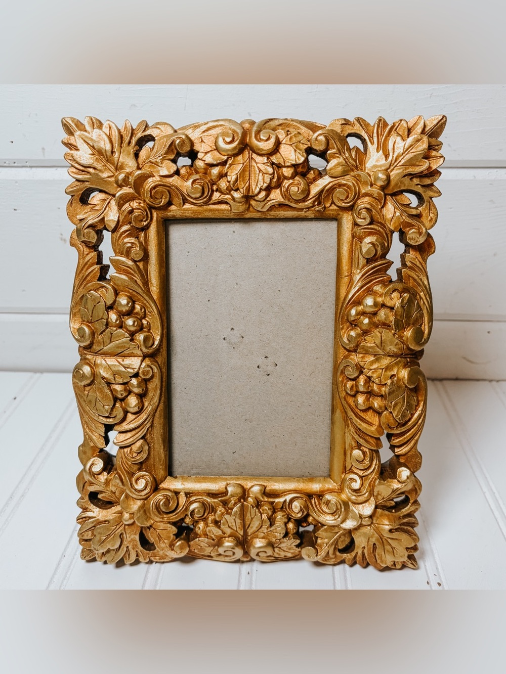 Vintage Gold Leaf Ornate Baroque Style Picture Frame